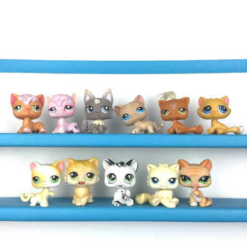 Lot 11 Littlest Pet Shop 100 % Cat LPS Set / Worn / 300+ LPS – PAY SHIPPING ONCE