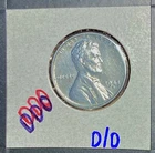 1943 Steel Lincoln Wheat Cent - D/D RPM FS-501 - DDO