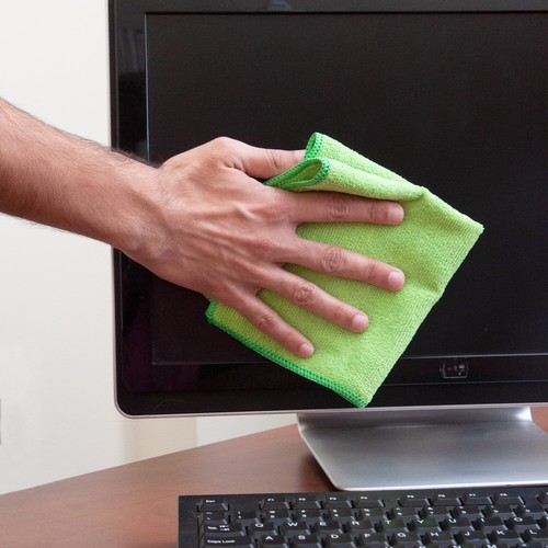 Paquete de 12 paños de limpieza de microfibra tratados con antimicrobianos plateados - 12 x 12 - Imagen 26 de 41