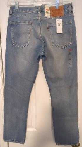 Levi’s 505C Cropped Distressed Jeans Women’s Size 30 Orange Tab NWT Slim Straigh - Picture 12 of 18