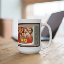 TAXI TV Show Tv Retro Design Ceramic Mug 15oz Extra Large 