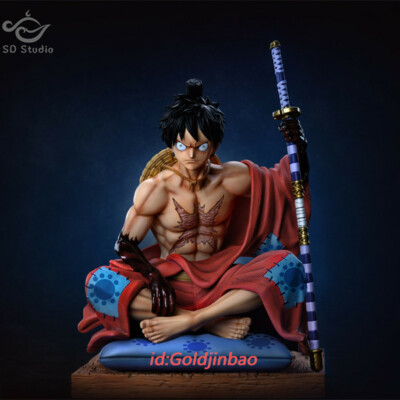1/8 Scale SD Studio One Piece Kimono Monkey D Luffy Resin Model Statue In Stock