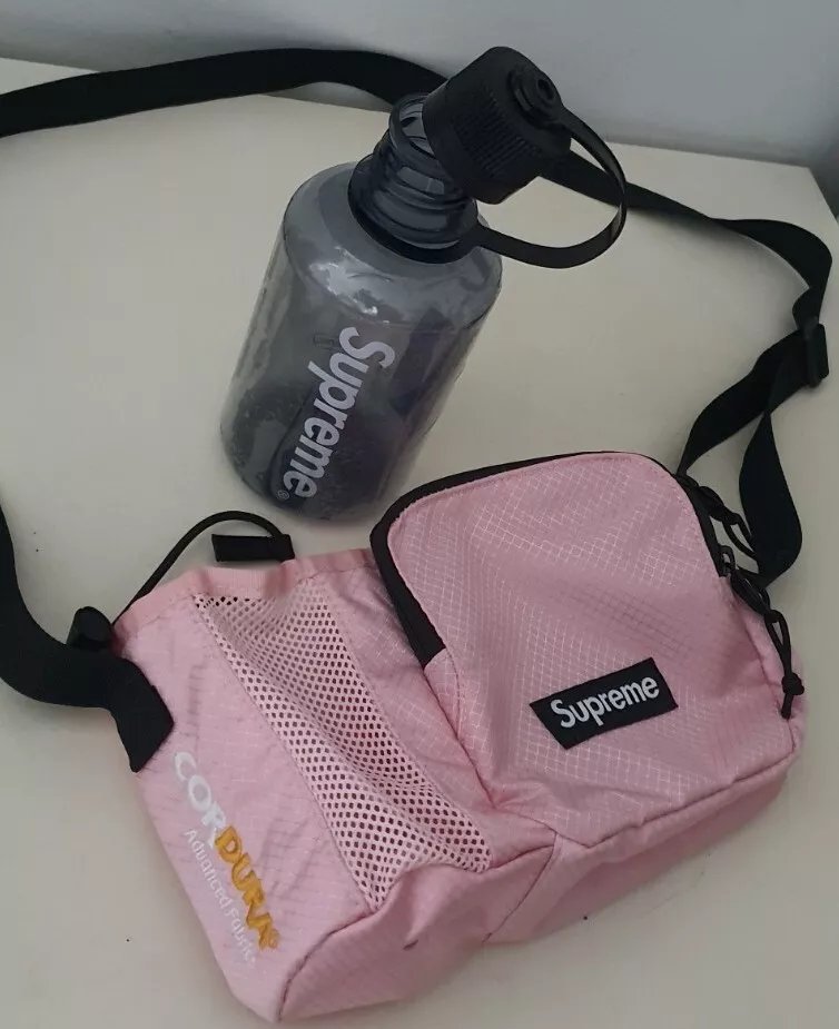 SS22 Supreme Sac Latéral Rose Épaule Cordura Imperméable Bouteille Nalgene 500ml