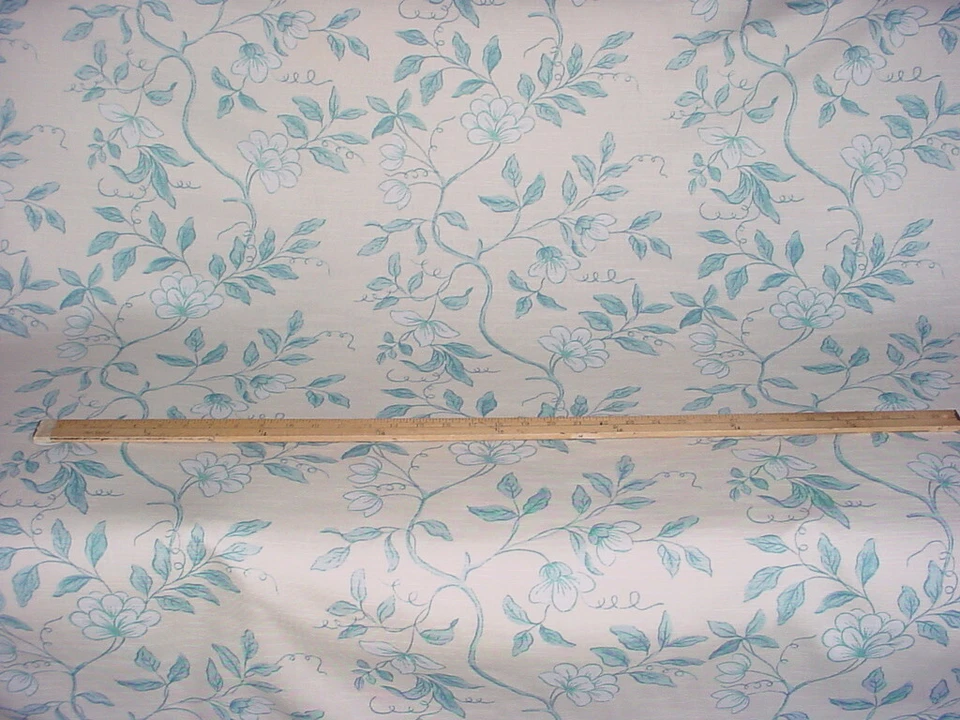 Tela de tapicería de algodón floral Aqua Opera Trail 10-7/8Y GP J Baker PP50345 Foto 2 de 4