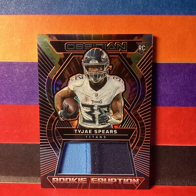 2023 Obsidian TYJAE SPEARS #REM-TSP Rookie /49 Eruption Orange 2 Color Patch