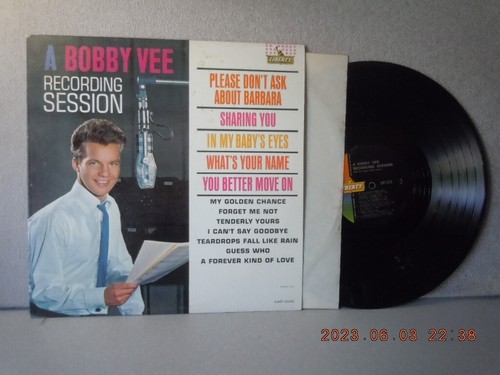 VEE,BOBBY Vinyl lp...A BOBBY VEE RECORDING SESSION...LIBERTY...VG/VG...'62 - Picture 2 of 2