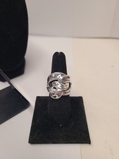 Hollow 925 Knot Ring Size 8