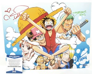 Chris Sabat Colleen Clinkenbeard Eric Vale Signed 11x14 Photo One Piece Beckett Ebay