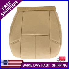 For 2007-2014 GMC Sierra 1500 2500 3500 Passenger Bottom Leather Seat Cover Tan