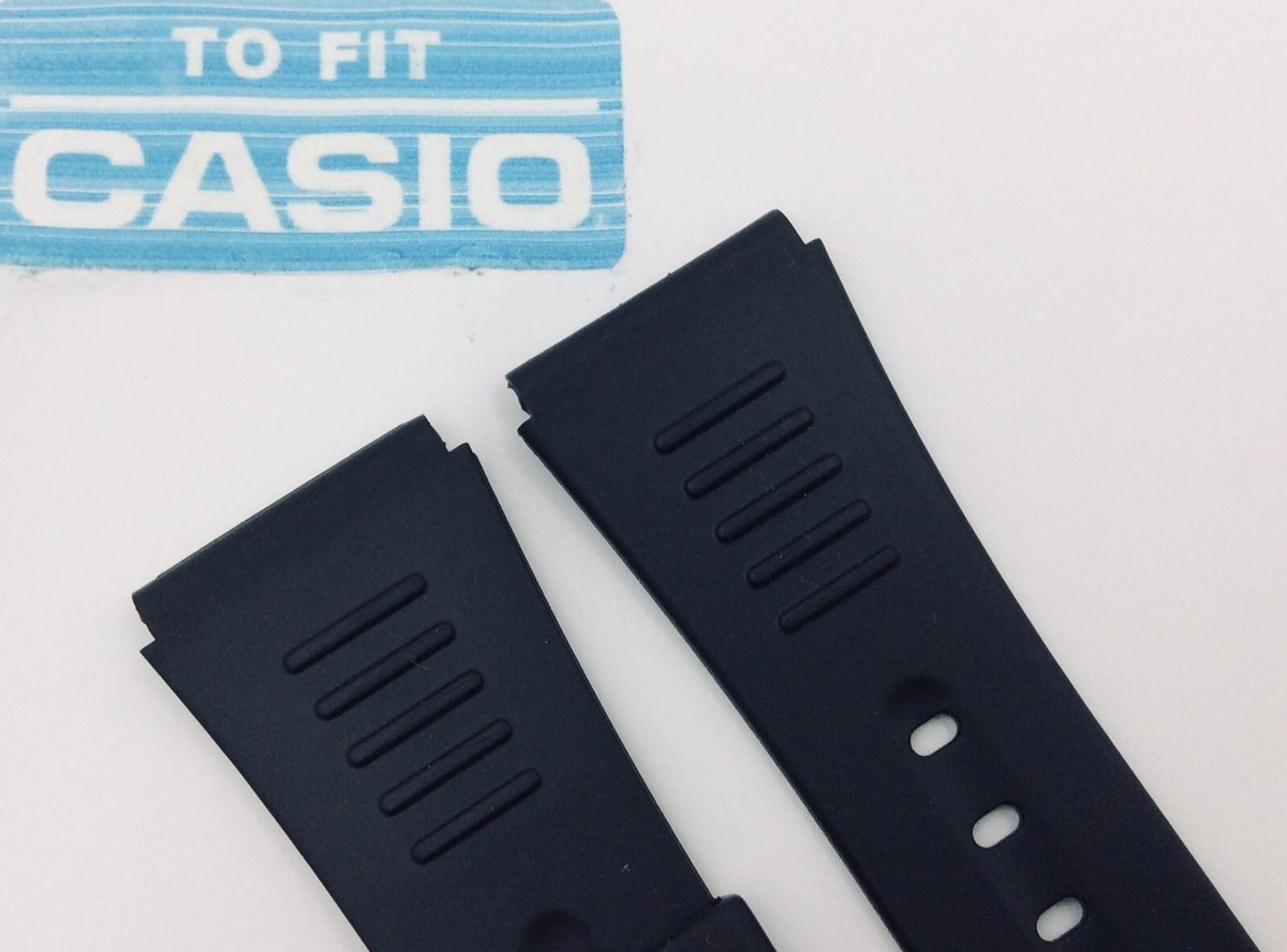 Cinturino In Gomma Nero Per Orologi Casio CMD-40, DBC-30, DBC-40 E Altri – Larghezza 22mm – Ref 388P1 - 6