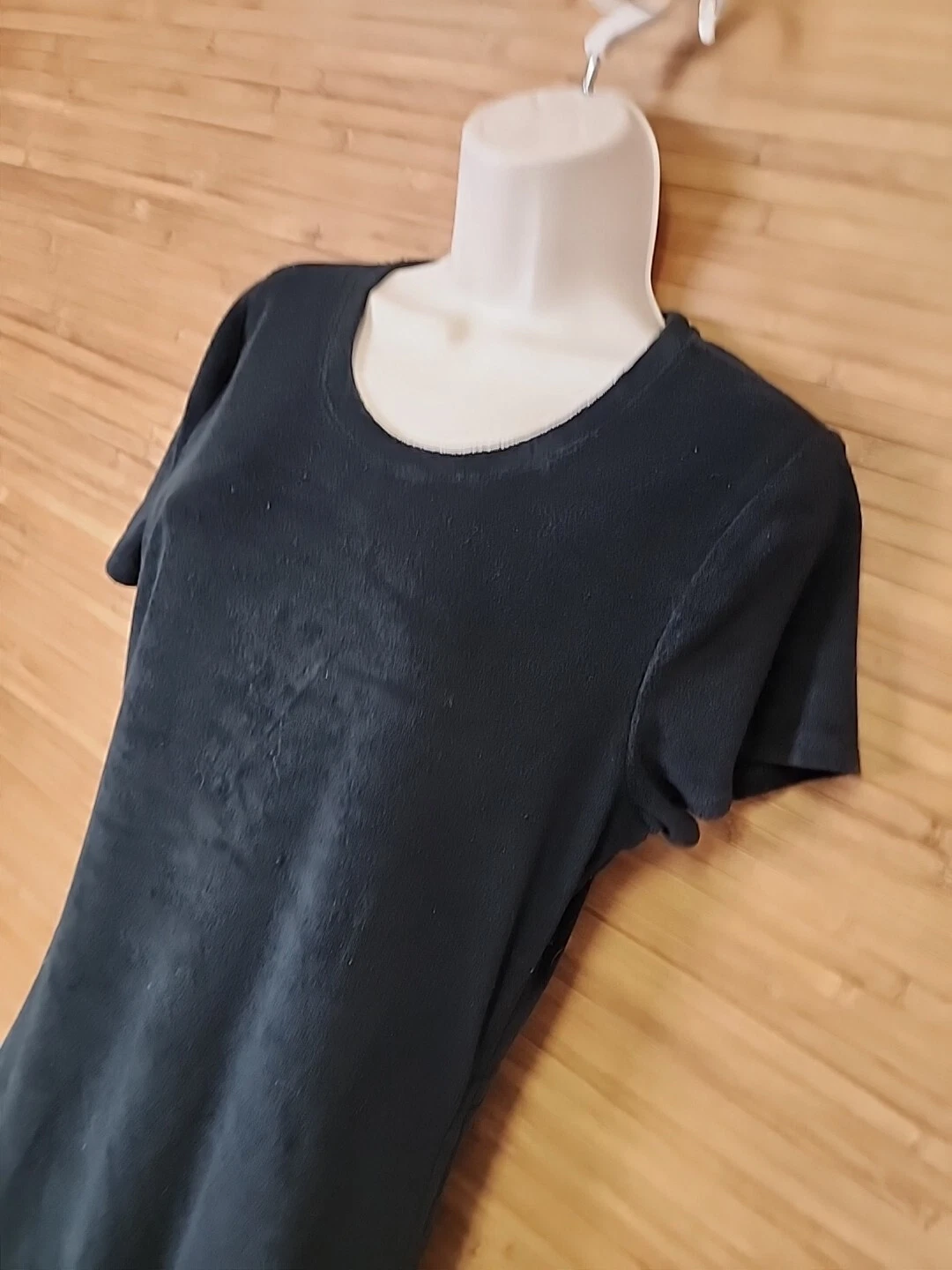 UNDERCOVER Abito in tessuto ROSA di Victoria's Secret nero spugna lati arricciati donna grande L