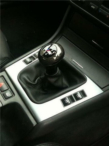 Soufflet Levier De Vitesses Cuir Véritable L&P A0015-1 - Pour BMW Série 3 E46 1998-2006 - Noir