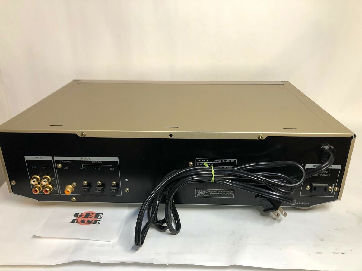 Sony MDS-W1 MD Mini Disc Deck Double Player Recorder Tested Sony MDS-W1 MD Mini Disc Deck Double Player Recorder Tested