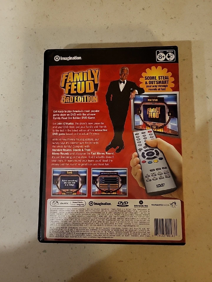 Family Feud 2007 DVD Trivia Game 3rd Edition John O'Hurley Complete Prown 13SALE - Image 2 of 4