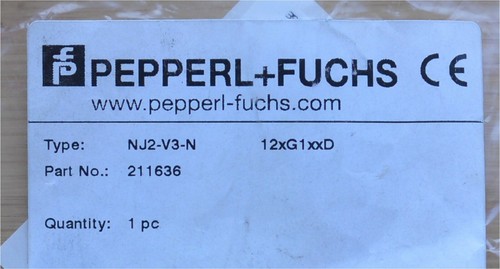 PEPPERL + FUCHS NJ2-V3-N INDUCTIVE SENSOR Unused, unboxed - Picture 5 of 5