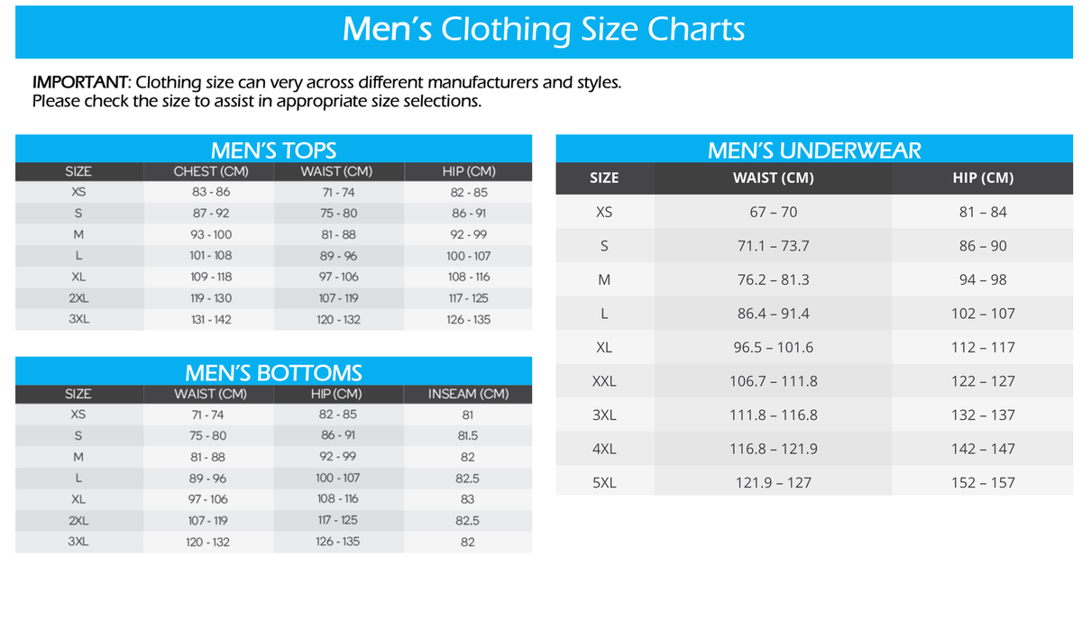 Measurements Champion Underwear Size Chart Two Pack Smooth Seam
