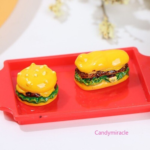 6 Stück Maßstab 1:12 Puppenhaus Miniatur Hamburger Pommes Getränke Küche Essen - Bild 11 von 14