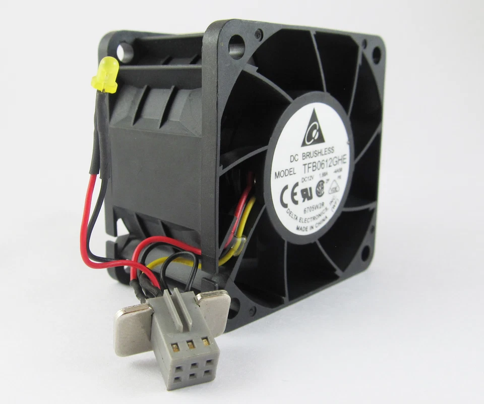 1pc Delta TFB0612GHE 60x60x38mm 60mm 6038 12V 1.68A DC Cooling Fan 6P Connector - Image 2 of 4