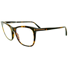 Tom Ford FT5672 B Womens Plastic Eyeglass Frame 052 Shiny Dark Havana 54-18