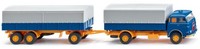 Wiking - Pritschenwagen 4X2 Mit 3-Achs-AnhäNger Man Pausbacke - 1/87 - WIK041604
