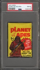 1975 Topps PLANET OF THE APES Wax Pack PSA 8