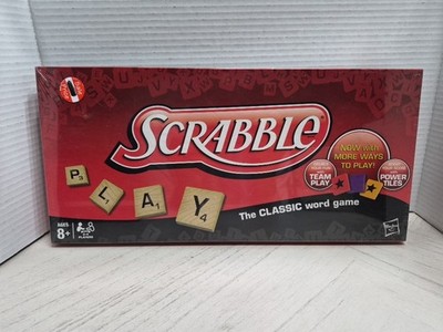 Brand New Sealed SCRABBLE The Classic Word Game with Power Tiles by Hasbro 2012