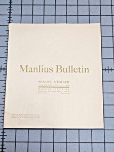 1906 St John’s Manlius Bulletin NY Military School Senior Number Yearbook