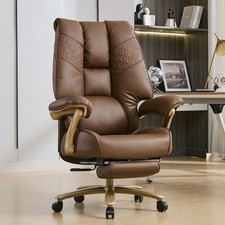 Big and Tall Executive Office Chair with Footrest, 400LBS Capacity Ergonomic ...
