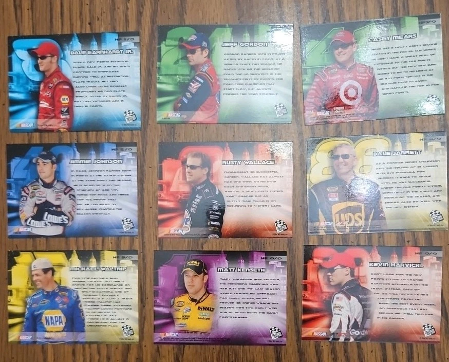 2004 Press Pass Nascar Trackside Hot Pusuit 9 Card Set - Image 2 of 3
