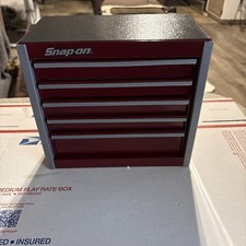 Snap-on Tools Deep Cranberry Desktop Five-drawer Micro Roll Cab Kmc922apl Nib