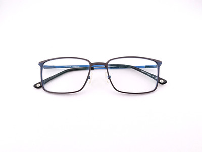 Bulova Eyeglasses, Frames Only, Key West Charcoal, 52-17-140, Metal