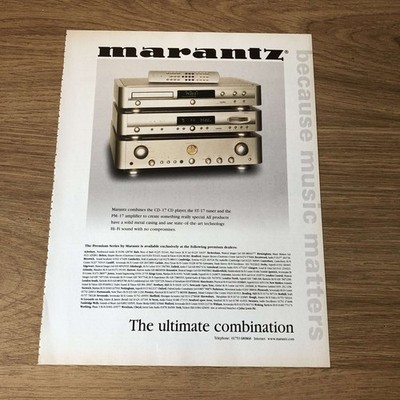 GRAM18 MAGAZINWERBUNG 11X8 MARANTZ PREMIUM SERIE: PM-17 VERSTÄRKER