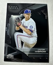2026 Topps Chrome Black Jacob DeGrom Base Card #107 B6