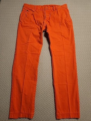 Diesel CHI-REGS TROUSERS in Orange 34x31 Regular Slim-Fit  nice pair!