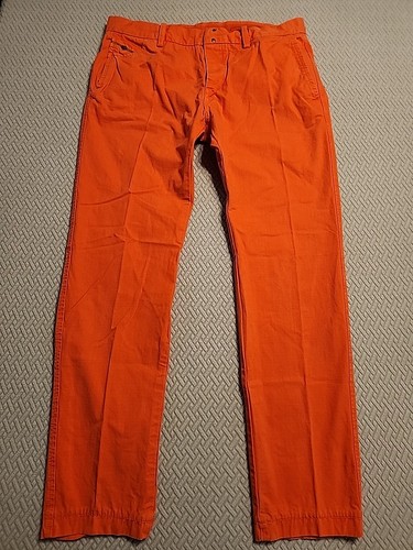 Diesel CHI-REGS TROUSERS in Orange 34x31 Regular Slim-Fit  nice pair!