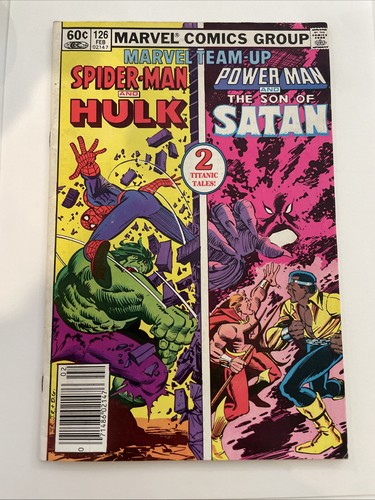 MARVEL TEAM-UP #126 Spider-Man & HULK, Power Man & Son Of Satan from Feb. 1983