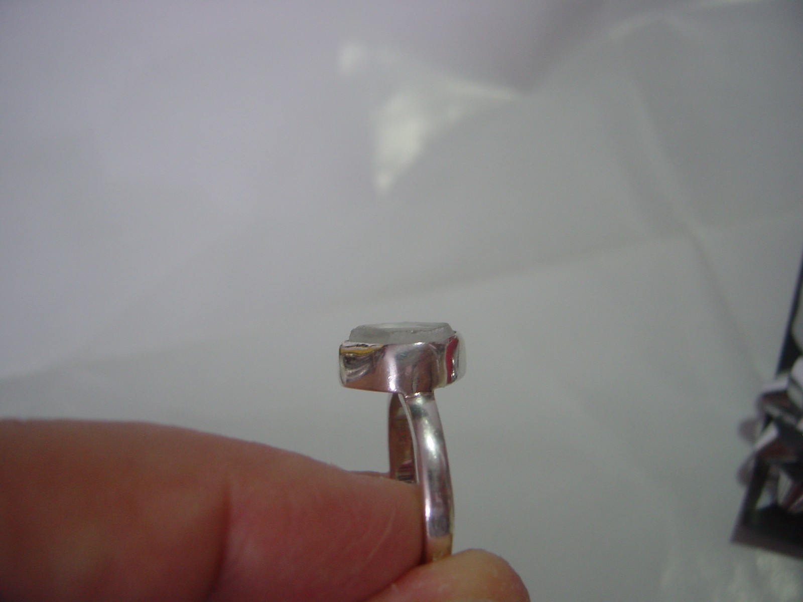 Vintage Solid Silver Ring-SUPERB-very large Natur… - image 13