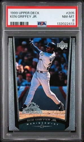 1999 Upper Deck #205 Ken Griffey Jr. PSA 8 NM-Mint Seattle Mariners HOF