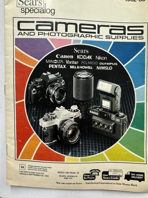 2 Sears Specialog Catalogs 82-83 Cameras, Cooking Ware Bonus Insert Tool Sale