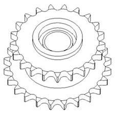 87283922 Sprocket Assy.; Auger Drive
