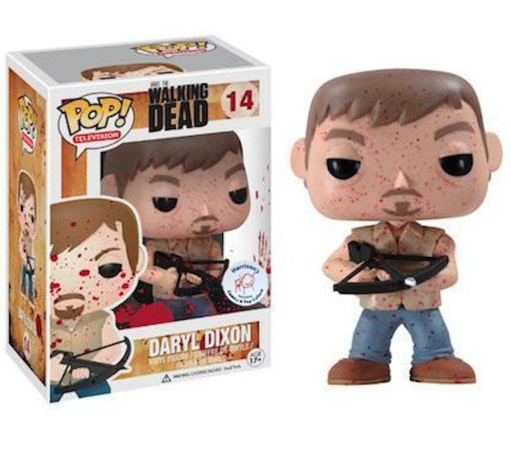 The Walking Dead Daryl Dixon Bloody Harrison's Exclusive Pop! Vinyl #14