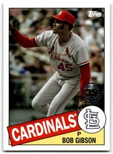 2020 Topps Update 1985 Baseball 35th Anniversary Bob Gibson St. Louis Cardinals