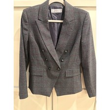 Tahari Women's Grey/Red Blazer Jacket Size 6