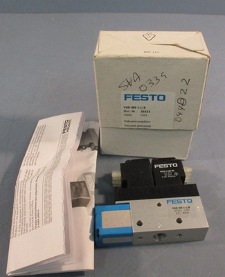 #ad #ad FESTO VAD ME 1 1 8 Vacuum Generator 35531 1.5 8 BAR OPERATING PRESSURE $109.99