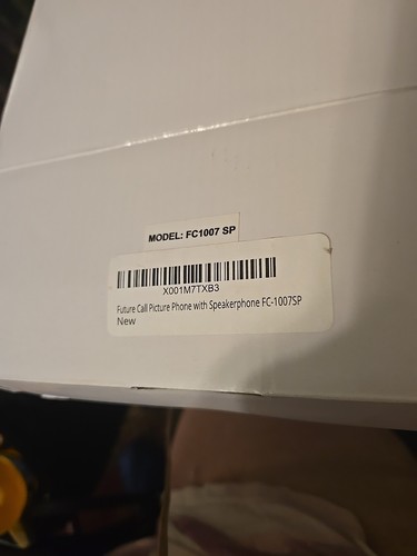 Future Call Picture Phone z głośnikiem FC-1007 SP Wzmocniony, łatwy przewód do wybierania - Zdjęcie 4 z 7