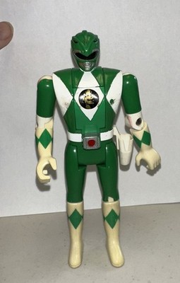1993 Bandai MMPR Power Rangers Green Ranger Flip Head 5.5
