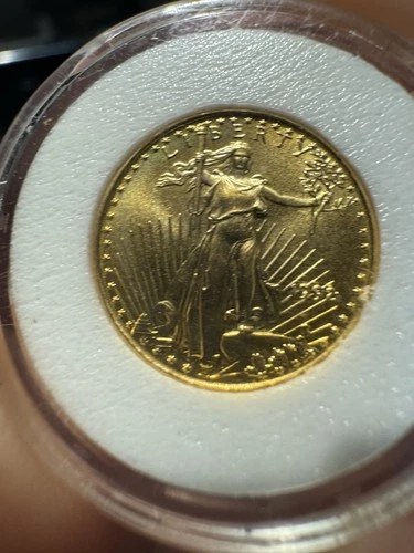 U.S. Mint American Eagle $5 Gold Coin 1997 1/10 oz .9167 Fine Business Strike