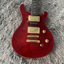 12 String Red Quilted Maple Top PRS Electric Guitar H-S-H Pickups Gold Hardware