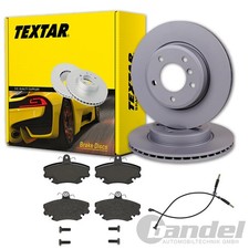 TEXTAR BREMSSCHEIBEN 238mm + BELÄGE VORNE passend für RENAULT CLIO I+II MEGANE I
