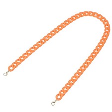 Acrylic Purse Strap,35.4" Matte Bag Chain Replacement Orange